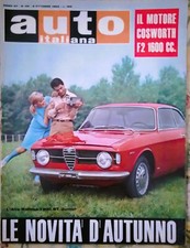 AUTO ITALIANA  N° 40 6 OTTOBRE 1966 L'ALFA ROMEO 1300 GT JUNIOR