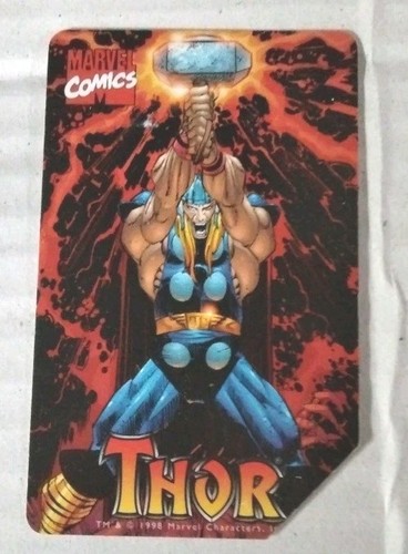 Scheda telefonica marvel thor - scheda,