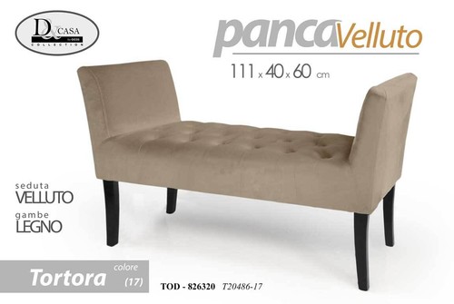Panca classica moderna - moderna, velluto