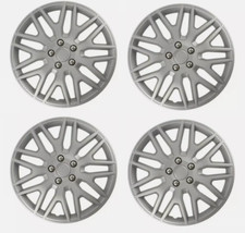PER CITROEN C1 C2 TAPPO MOZZO COPRIMOZZO COPRIPLASTICA SET 4 ARGENTO 15" 15 POLLICI R15