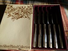VINERS SHEFFIELD COLLEZIONE PLACCATA ARGENTO 6 COLTELLI DA TAVOLO IN SCATOLA OTTIME CONDIZIONI