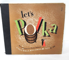 BILL GALE  "Let's Polka"  78RPM  4 Record Album  Columbia  C-56 Excellent Clean