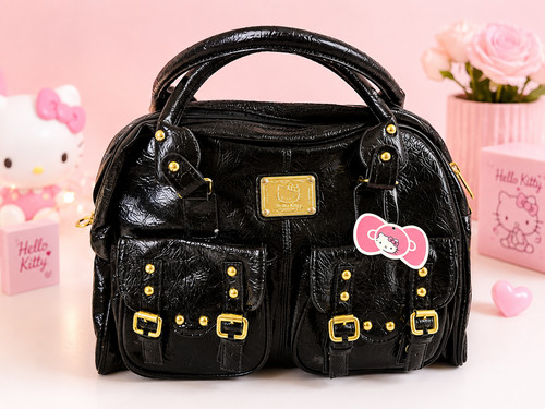 Hello kitty borsa donna nera - kitty,