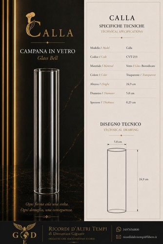 Rif 0012 campana vetro per - campana,