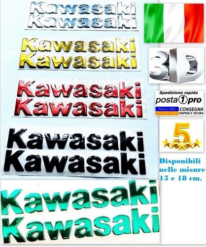 Adesivi kit kawasaki scritta - 2,