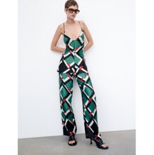 NWT Zara Tops Camisole green