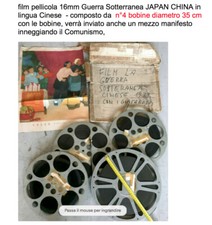 n° 4 grandi bobine Pellicola Film 16mm -Guerra GIAPPONE/CINA 1938 -lingua cinese