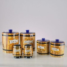 BARATTOLI IN CERAMICA SALE ZUCCHERO PEPE