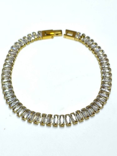Bracciale tennis acciaio - in,