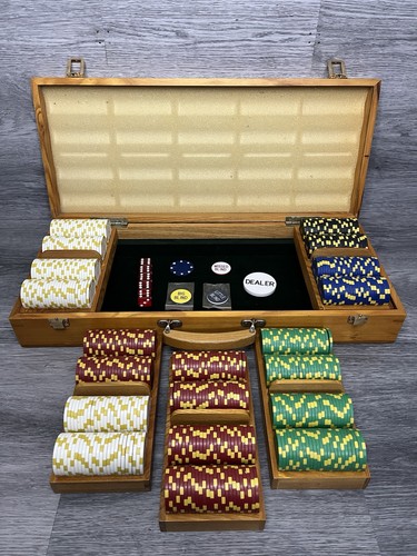 500 piece poker chip set - poker,