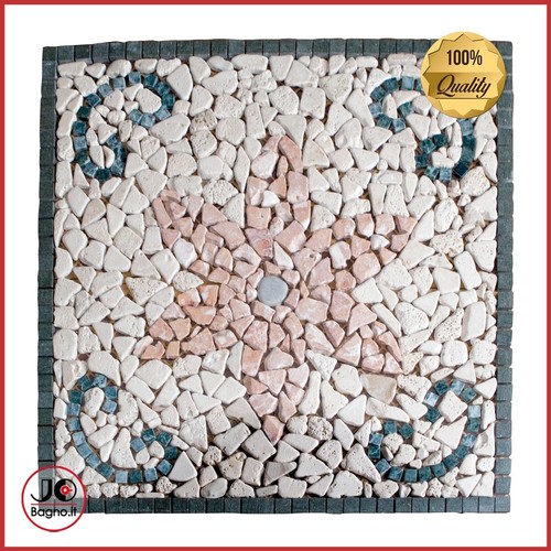 Mosaico travertino burattato