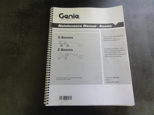 Manuale manutenzione genie - manuale,