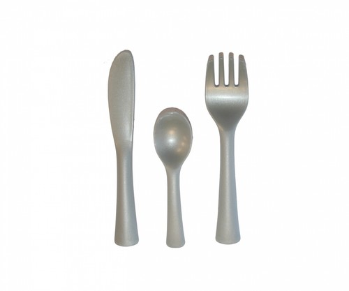 Smoby set posate grigio - set,