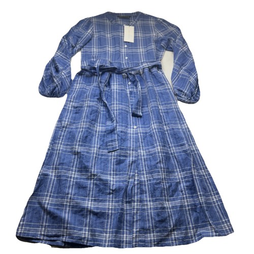 Abito camicia midi zara lino - camicia,