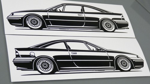 Adesivo opel calibra - adesivo,