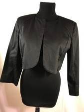 Giacca/Bolero/Coprispalle in Cotone Lucido - EDAS - Nero - TG 46- Nuovo -