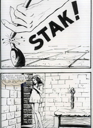 Milo manara tavola originale - milo, manara,