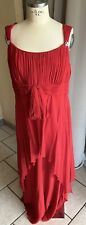 ❤️❤️Abito da sposa / Da Cerimonia rosso 100% seta Luisa Spagnoli 48 Curvy