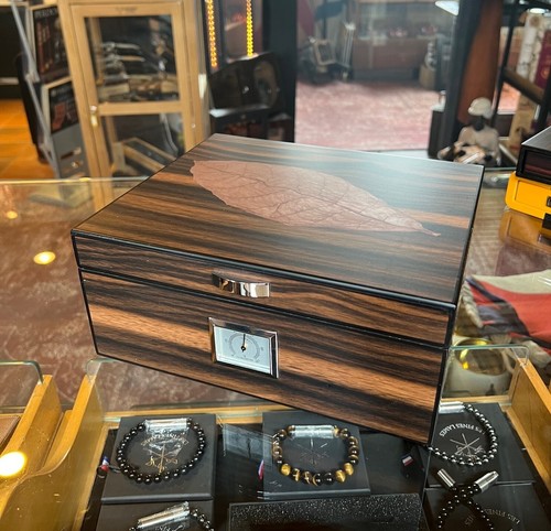 Humidor con decoro foglia - con,