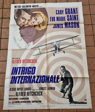 NORTH BY NORTHWEST HITCHCOCK GRANT SAINT POSTER FILM ITALIANO USCITA 1P '76