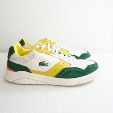 Scarpe da uomo Lacoste Game Advance Lux sneakers basse in pelle retrò casual US 11