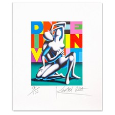 Mark Kostabi - Love Letters - 42x51 Cm serigrafia originale 