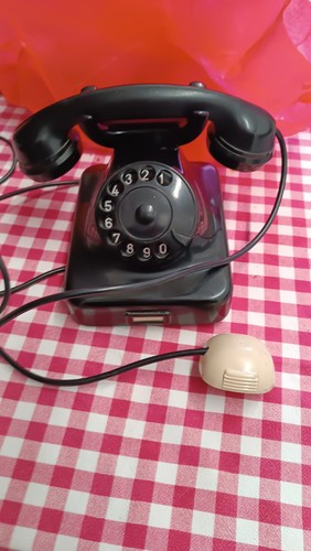 Telefono bachelite nero - telefono, in