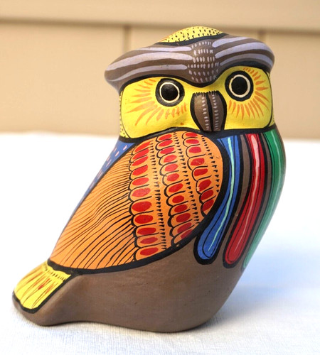 Figurina gufo terracotta - 5",