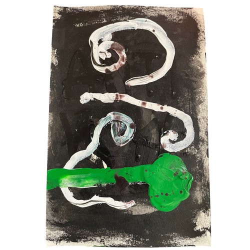 Quadro arte astratta nero