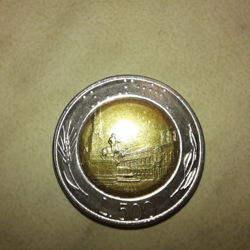 500 lire bimetallica 1995 - bimetallica,