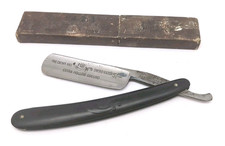 Rasoio dritto vintage ERN corona e spada #1166 lama incisa OTTIMA FORMA 7/8