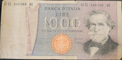 Numismatica banconota 1000 - banconota,