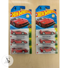 Hot Wheels Ferrari F40 Competizione Rosso (Pacchetto da 6) Mainline Long Card