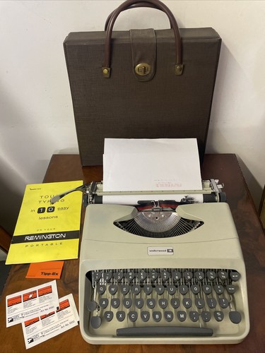 Vintage typewriter with - vintage,