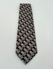 Cravatta Moschino Scimmie Vintage 100% Seta Silk Made in Italy Come Nuova