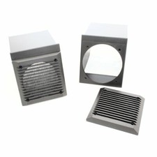 Supporti box tasche per altoparlanti casse 10 cm per  FIAT Panda 3 porte grigio 