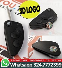 IL MIGLIOR Guscio Chiave Alfa Romeo GT 146 156 166 Brera + Logo 3D -