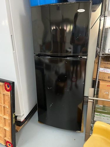 Whirlpool fridge black used - fridge, used 
