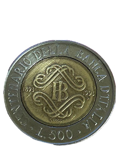 Moneta 500 lire - , centenario