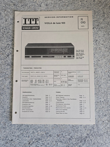 Manuale servizio originale - servizio,