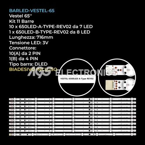 Kit barre strip led tv - 11,