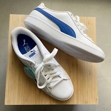 PUMA Smash V2-L Sneaker Scarpe da Ginnastica Unisex White-Lapis Blue 39 EU