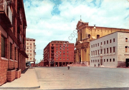 Cartolina civitavecchia piazza - civitavecchia,