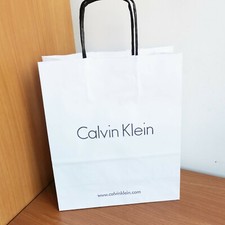 shopping bag CALVIN KLEIN busta acquisti shopper bustina regali negozio carta ck