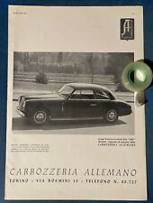 Rara Pubblicità FIAT 1500 Coupe’ Victoria ALLEMANO del 1949