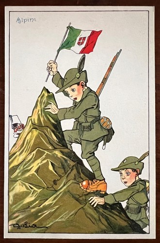 Cartolina militare alpini - cartolina,