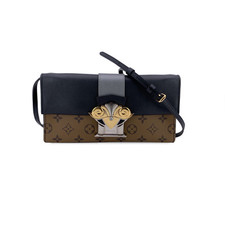 Autentica pochette pochette Louis Vuitton monogramma retro tela colonna pochette