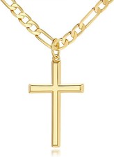 Collana con croce in oro 14 kt