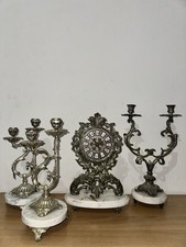 Set Orologio E Candelabri