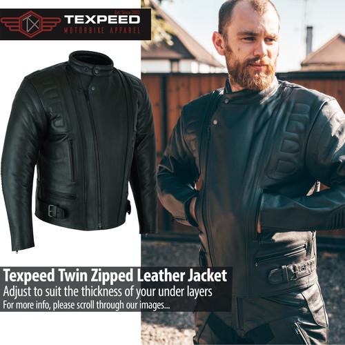 Giacca pelle moto biker - pelle,